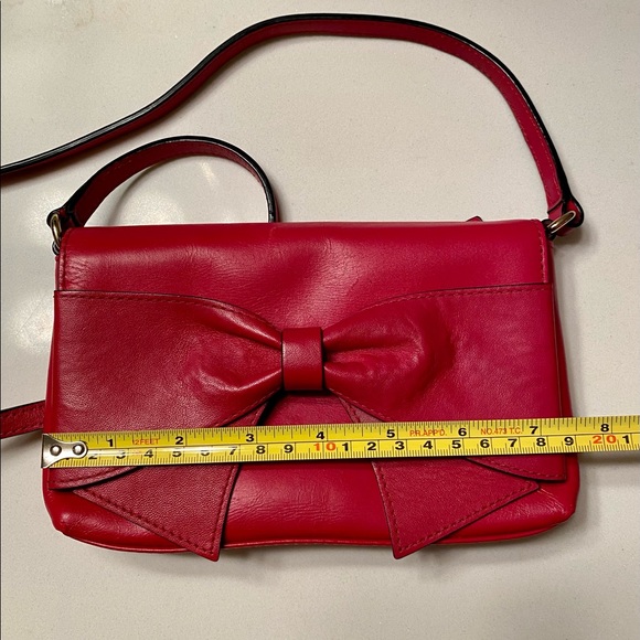 Kate Spade crossbody leather bag in red - Picture 8 of 9